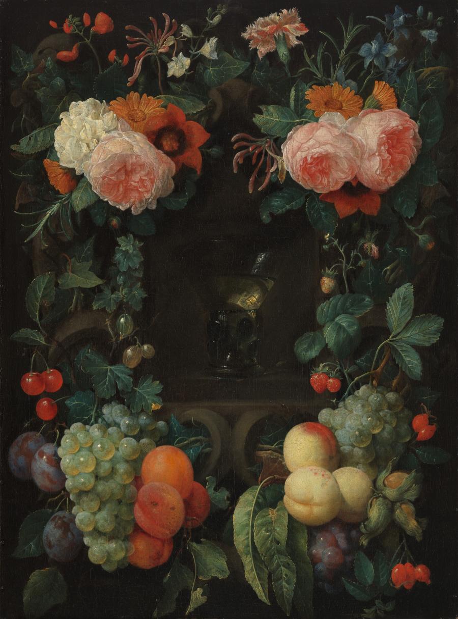 Rummer in a Niche with Flowers and Fruit
