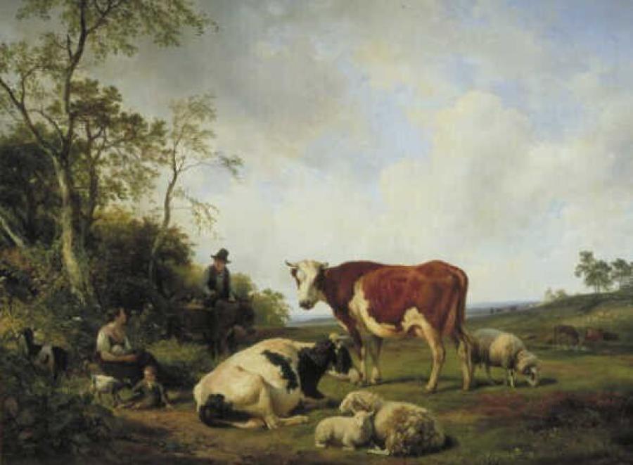 Landscape with Cows and Other Cattle