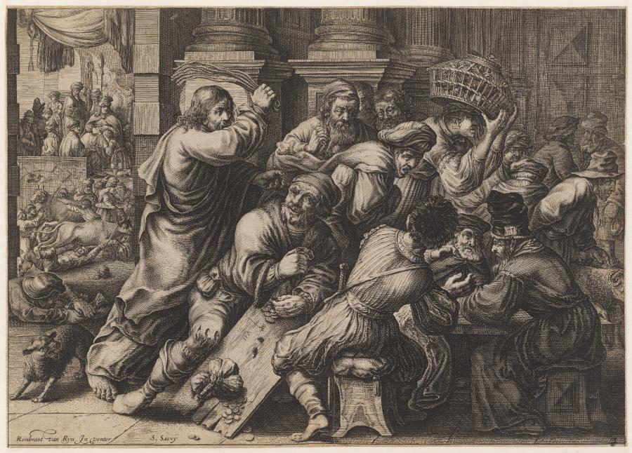 Christus verdrijft de wisselaars uit de tempel